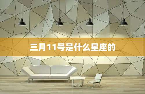 三月11号是什么星座的