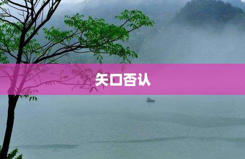 矢口否认