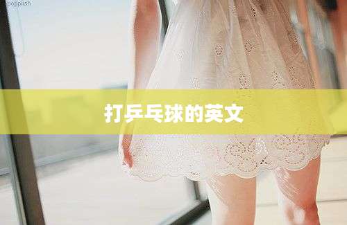 打乒乓球的英文