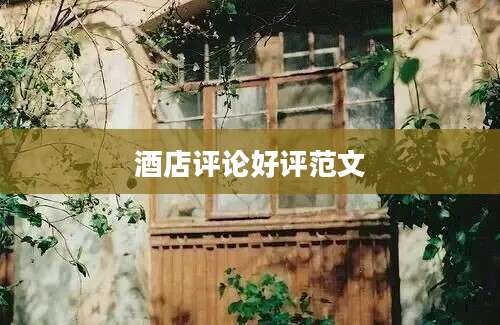 酒店评论好评范文