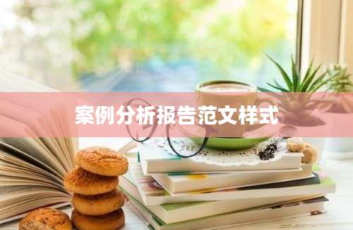 案例分析报告范文样式