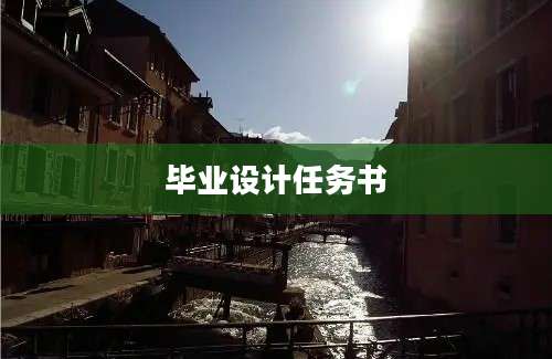 毕业设计任务书
