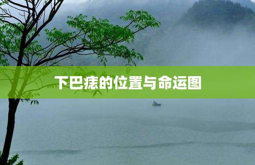 下巴痣的位置与命运图