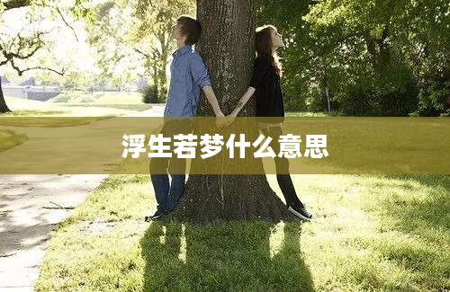 浮生若梦什么意思