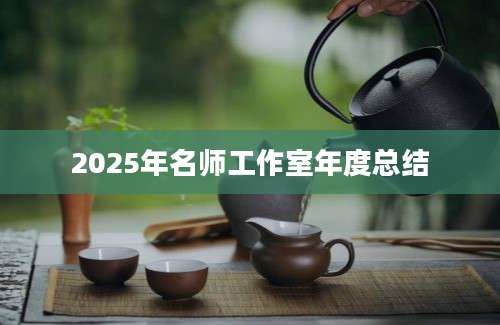 2025年名师工作室年度总结