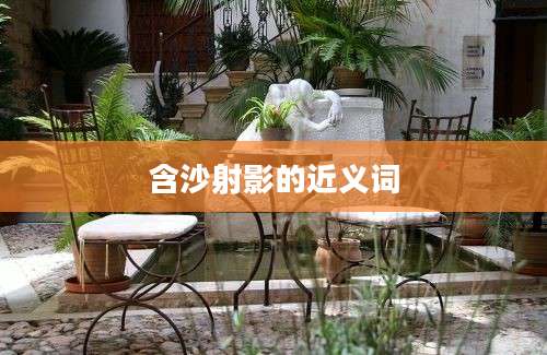 含沙射影的近义词