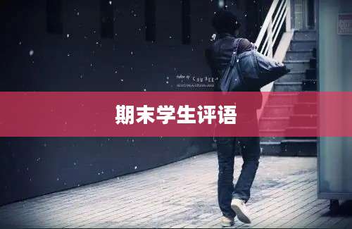 期末学生评语