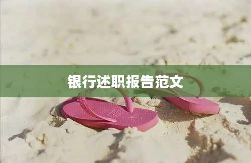 银行述职报告范文