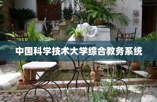 中国科学技术大学综合教务系统
