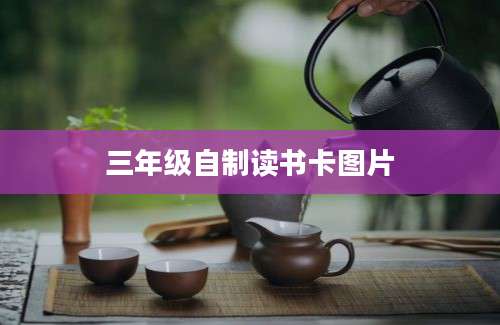 三年级自制读书卡图片