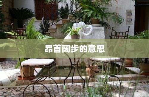 昂首阔步的意思