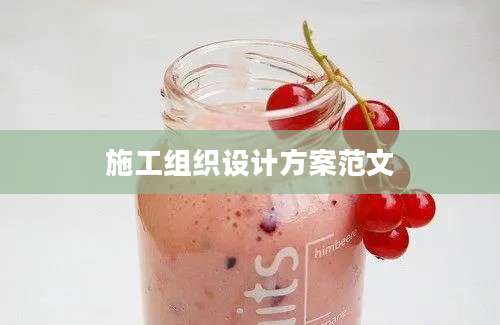 施工组织设计方案范文