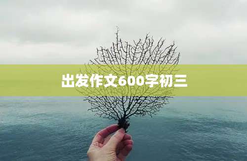 出发作文600字初三
