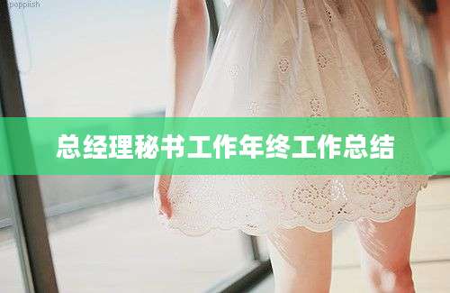 总经理秘书工作年终工作总结