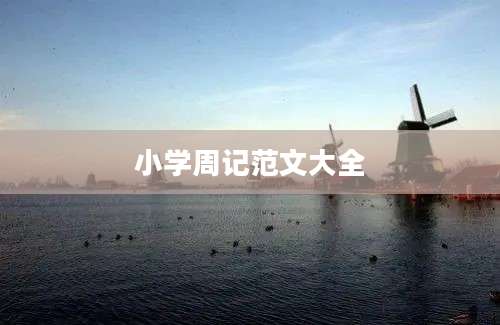 小学周记范文大全