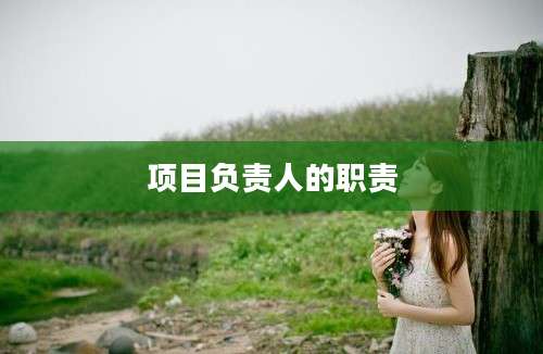 项目负责人的职责
