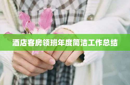 酒店客房领班年度简洁工作总结