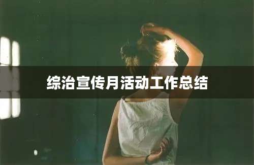 综治宣传月活动工作总结