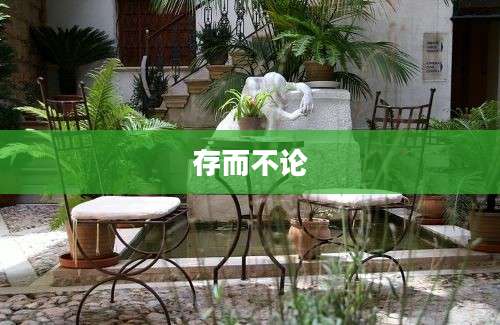 存而不论