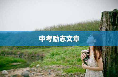中考励志文章