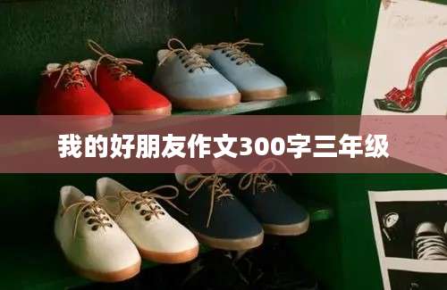 我的好朋友作文300字三年级