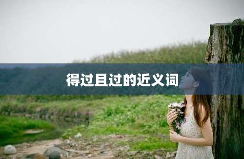 得过且过的近义词