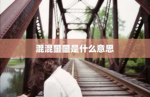 混混噩噩是什么意思