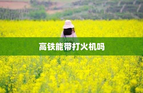 高铁能带打火机吗