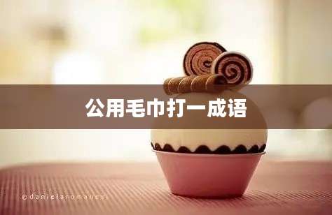 公用毛巾打一成语
