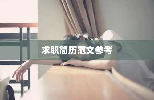 求职简历范文参考