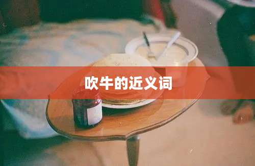 吹牛的近义词