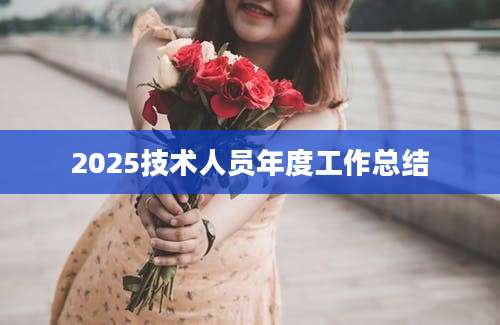 2025技术人员年度工作总结