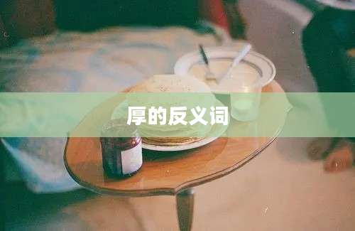 厚的反义词