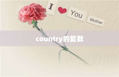 country的复数