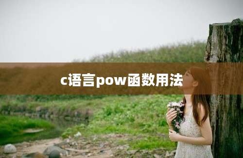 c语言pow函数用法