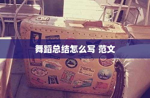 舞蹈总结怎么写 范文