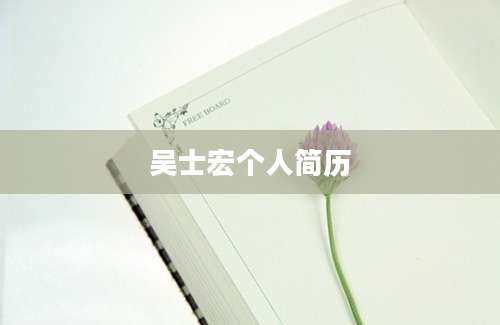 吴士宏个人简历