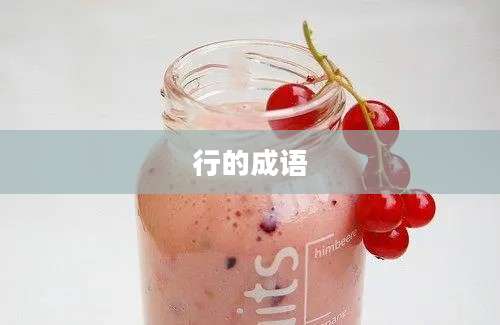 行的成语