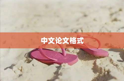 中文论文格式