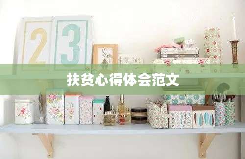 扶贫心得体会范文