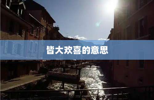 皆大欢喜的意思