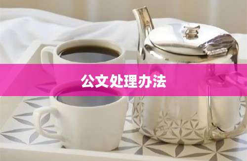 公文处理办法