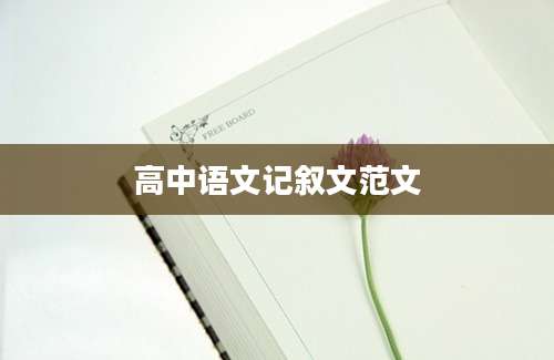高中语文记叙文范文