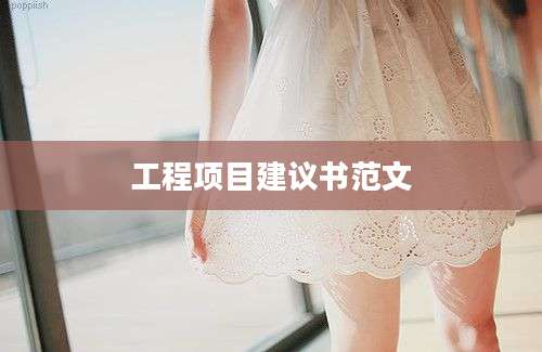 工程项目建议书范文