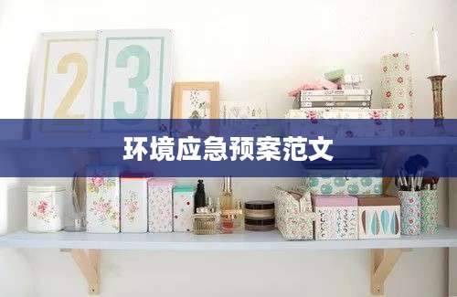 环境应急预案范文