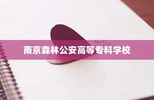 南京森林公安高等专科学校