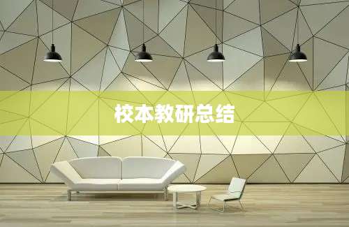 校本教研总结