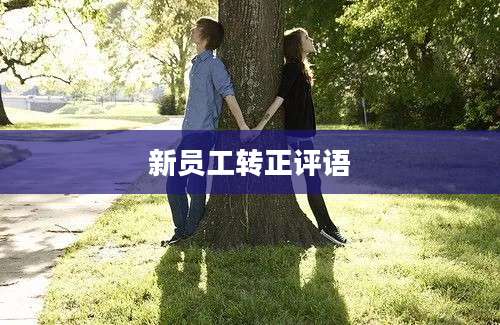 新员工转正评语