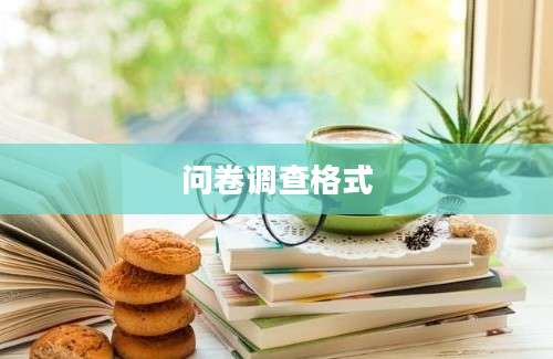 问卷调查格式