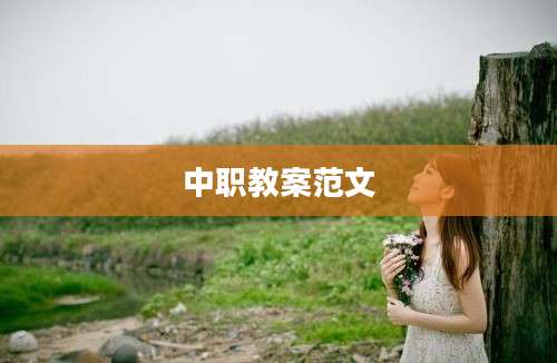 中职教案范文